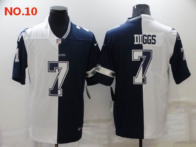 Men's Dallas Cowboys #7 Trevon Diggs Jerseys NO.10;